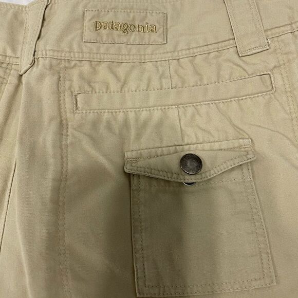 Patagonia 100% Organic Cotton Khakis Shorts Women Size 8 - Picture 8 of 9